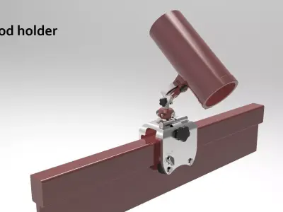 Fishing Rod holder Free 3D model