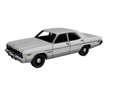 1970 Dodge Monaco Vintage Classic Antique Car 3D Model 3D model