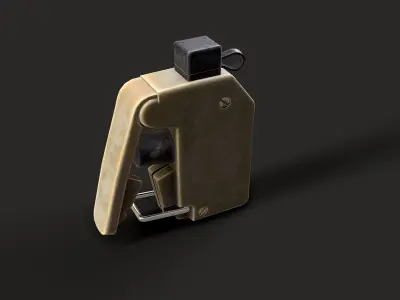 Electronic detonator Low-poly 3D model