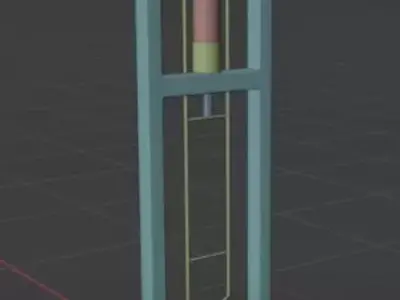 Foot powered hand sanitizer press Free 3D model