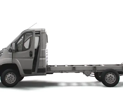 Peugeot Boxer Chassis HQInterior SCab 3800WB 2023 3D model