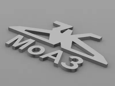 moaz logo 3D model