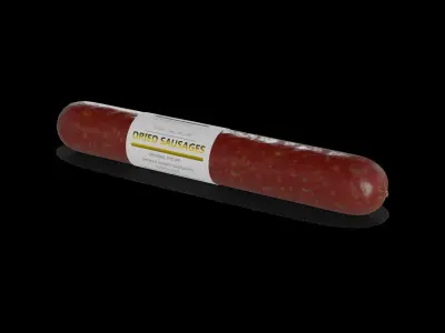 Dried sausages Dried Sausages Low-poly 3D model
