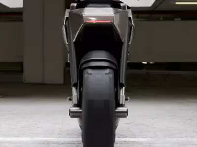 Cyberpunk Concept Motorcycle - High Detail Hard Surface 3D model