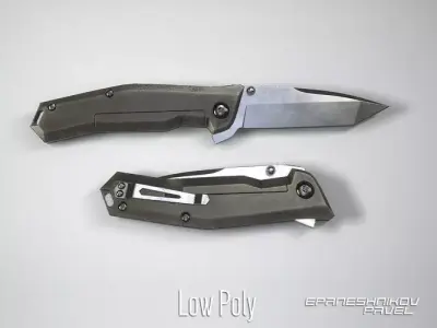 13 knife Low-poly 3D model