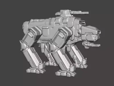 6MM SCALE AUTOMATON FACTORY WALKER MINIATURE MODELS  SCIFI GAMES 3D print model