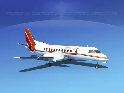 SAAB SF340 Delta Air 3D model