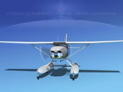 Cessna 182 Skylane Seaplane V13 3D model