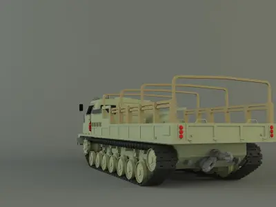MT-T military vehicle 3D model
