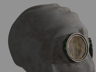 Gas Mask Stalker Type GP - 5 with Filter 3D model