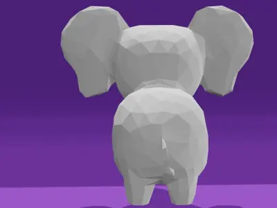 Low poly Elephant Low-poly 3D model buy