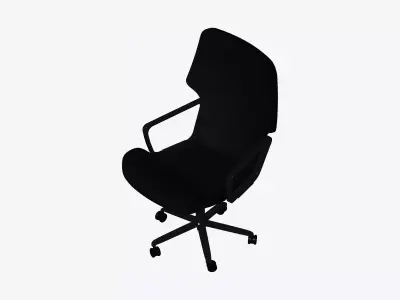 Chair - Office - Worksmart - High Back - Castors Low-poly 3D model