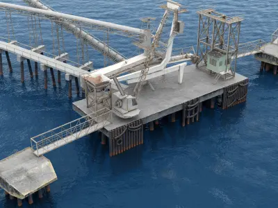 Cement Plant 3D model purchase