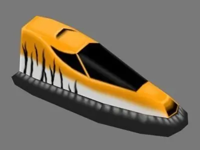 BHoverCraft speedboat Free 3D model