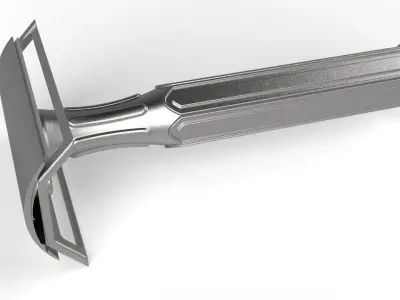 NOSTALGIC SHAVING BLADE Low-poly 3D model