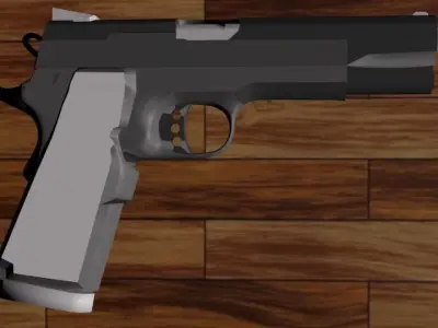 Handgun gun 3D model