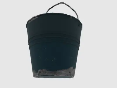 rusty Bucket  Free low-poly 3D model