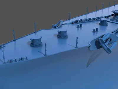 Battleship RN Roma - Commercial license - 1-200 scale 3D print model