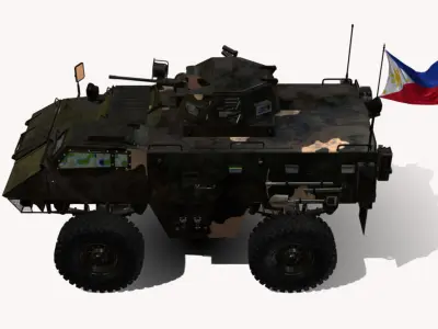 gkn-4x4-sankey-fs-100-simba Low-poly 3D model