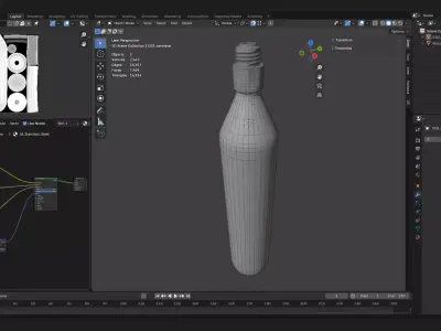 CO2 gas cartridge cylinder or bottle 3d model 3D model