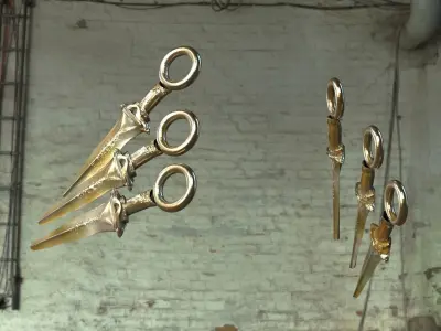 Ninja Throwing Knives 3D model