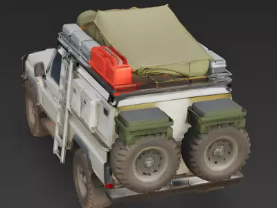 Expedition Overland SUV 3D Model Low-poly 3D model
