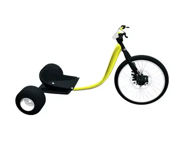 Trike Bicycle  Low-poly 3D model
