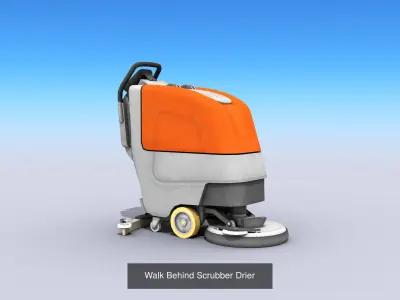 Cleaning And Garbage Equipment 3D Model Pack