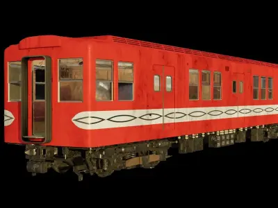 Mitsubishi Eidan Series 300 Subway Train 3D model