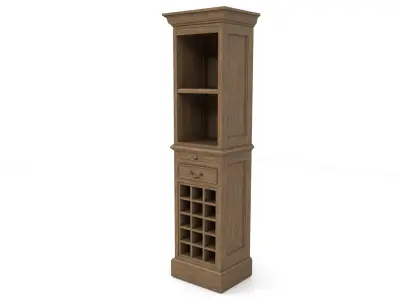 old wine cabinet Low-poly 3D model