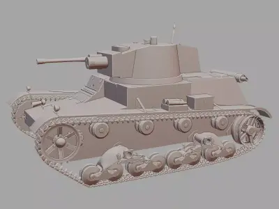 7TP Light Tank 3D Printable  3D print model