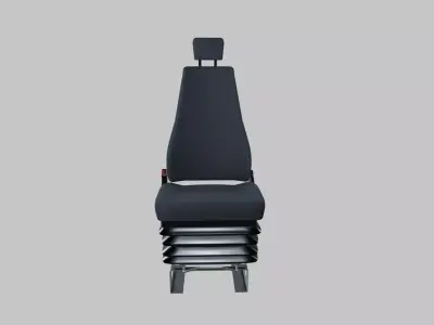 Truck seat Low-poly 3D model