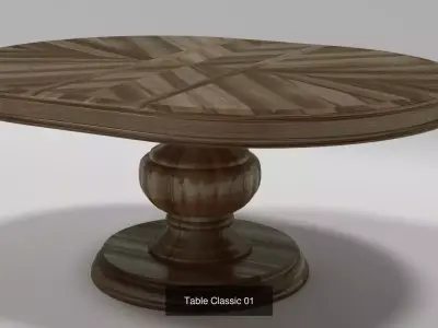 Classic furniture 01 3D Model Pack