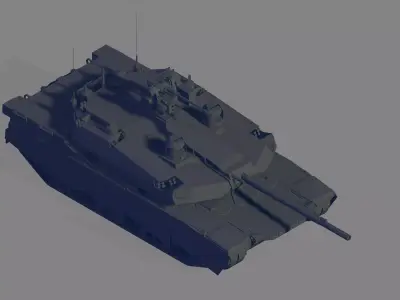 Abrams X 3D model