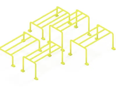 STEEL ENCLOSURES Low-poly 3D model