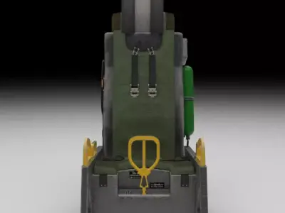 Aces II Ejection Seat Free 3D model purchase