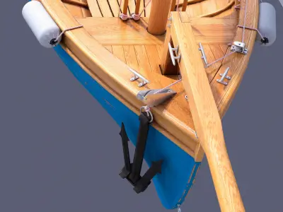 sailboat sailing boat 3D model