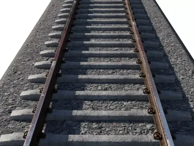 REALISTIC INDIAN RAILWAY TRACKS  Free 3D model