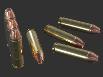 Desert Eagle Low-poly 3D model 2