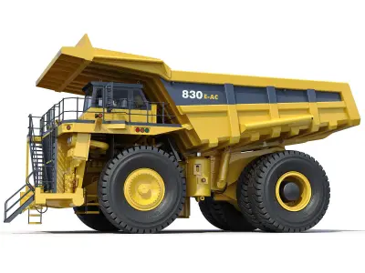 Mining dump truck Komatsu 830E-AC 3D model