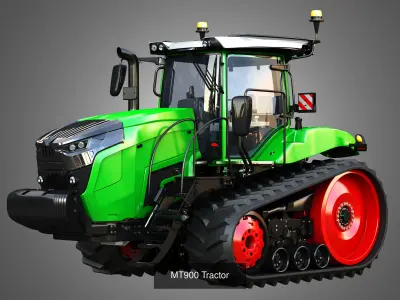8RT Series Tractor - MT900 Tractor  - Tracted Tractors  2 in 1 3D Model Pack purchase