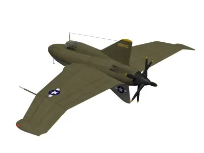 Northrop XP-56 Black Bullet 3D model