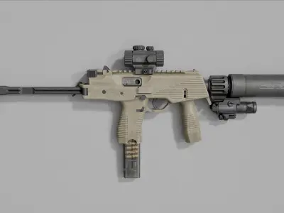 BT MP9 TP9 Low-poly 3D model