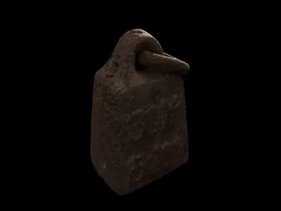 Anydrafts Rusty metal weight 01 Low-poly 3D model