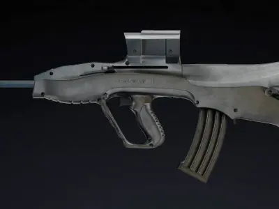 Vektor CR-21 Low Poly Realistic Low-poly 3D model