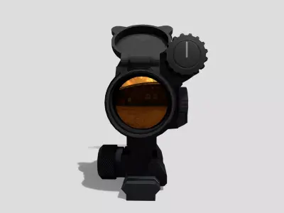 Aimpoint CompM4 Red Dot Sight Low-poly 3D model