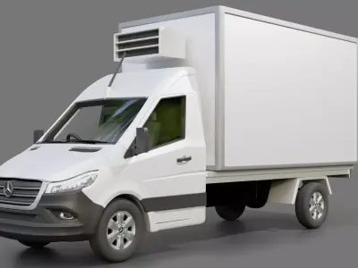 Mercedes Benz eSprinter Box Truck  3D model