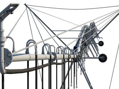 Center Pivot Irrigation System  3D model