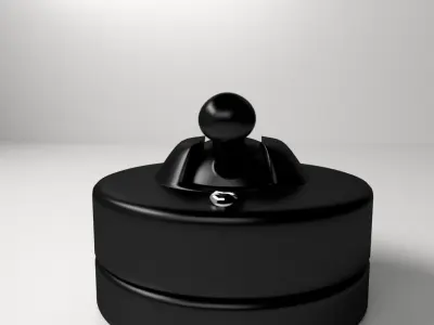 Old Light Switch 3D model