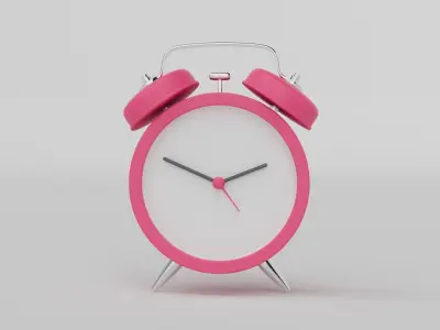 Alarm Clock minimal 3D illustration model 3D model